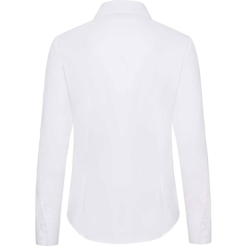 White women's classic poplin shirt Fruit Of The Loom