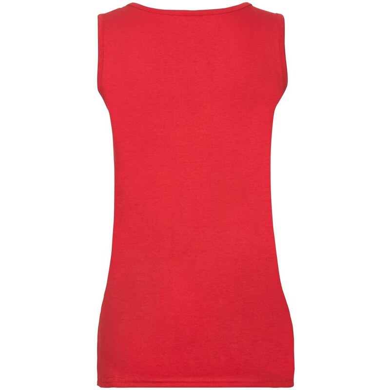 Valueweight Vest Fruit of the Loom Women's Red T-shirt