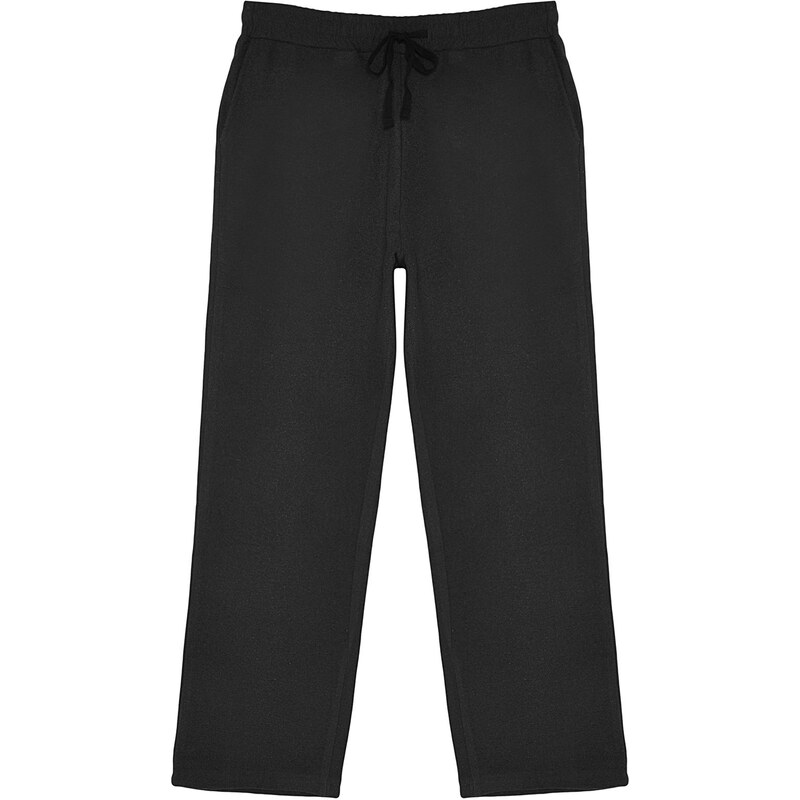 Trendyol Anthracite Comfort Fit Woven Pajama Bottoms
