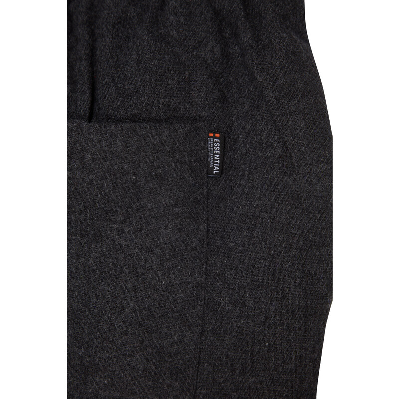 Trendyol Anthracite Comfort Fit Woven Pajama Bottoms