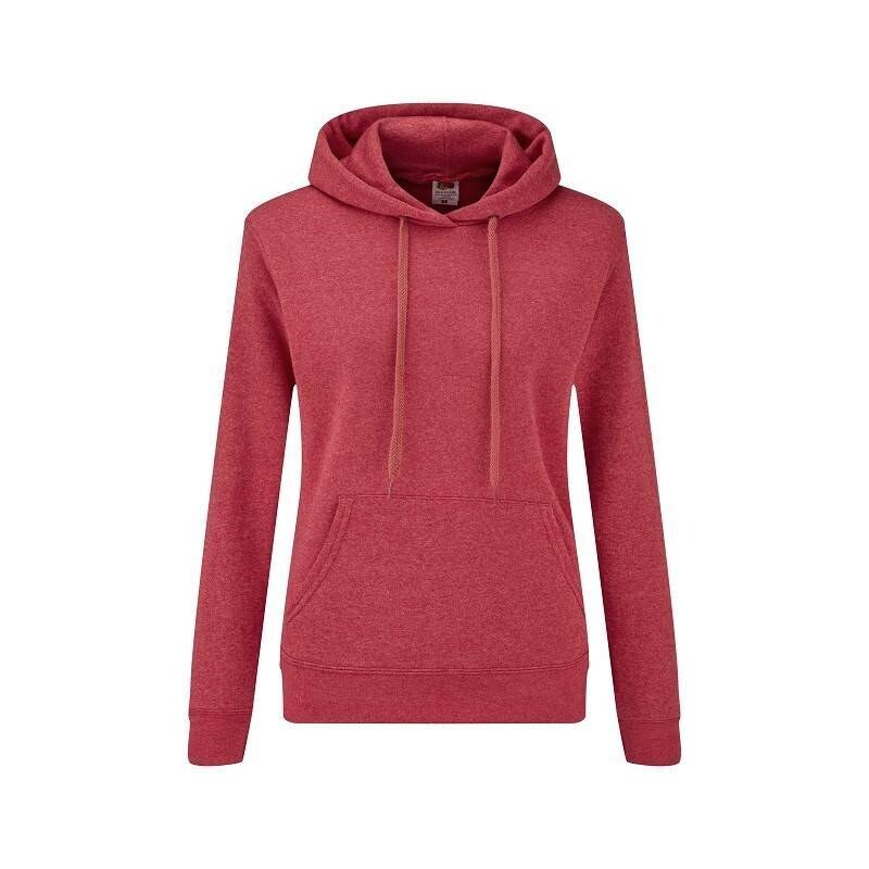 Czerwona bluza z kapturem Hooded Sweat Fruit of the Loom