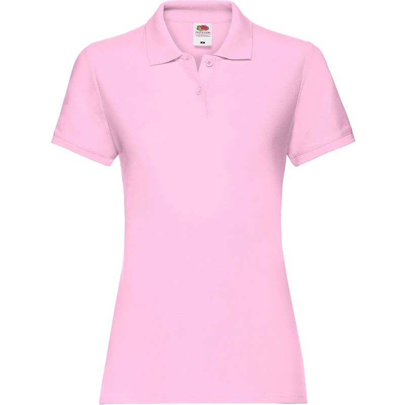 Polo Fruit of the Loom Pink Women's T-shirt