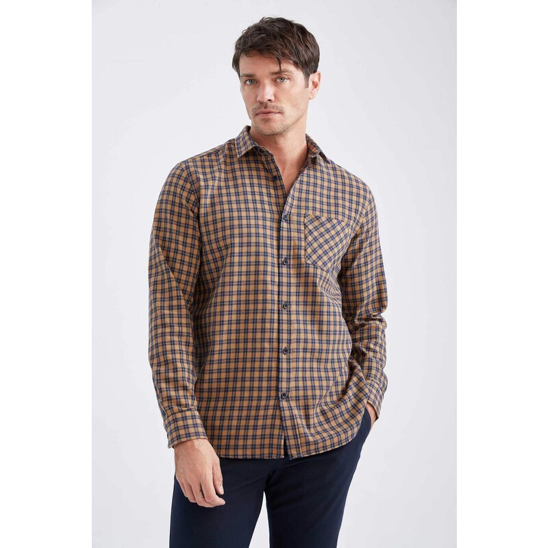 DEFACTO Regular Fit Flanel Long Sleeve Shirt