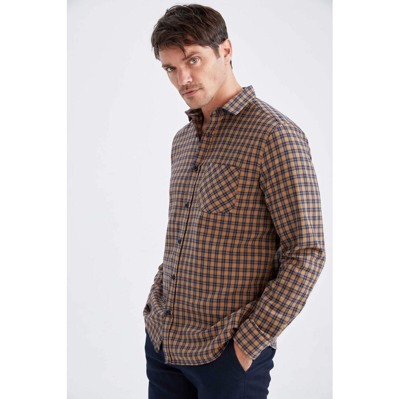 DEFACTO Regular Fit Flanel Long Sleeve Shirt