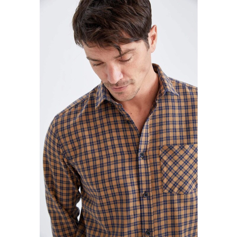 DEFACTO Regular Fit Flanel Long Sleeve Shirt