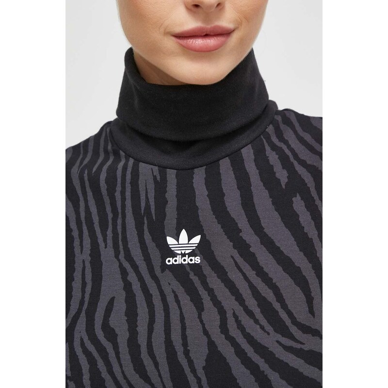 Šaty adidas Originals černá barva, mini