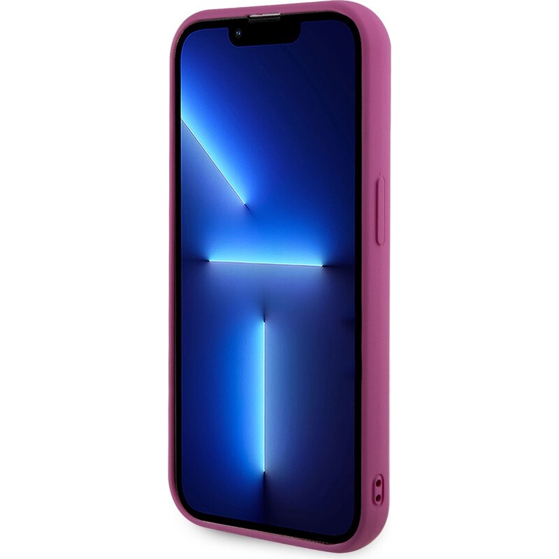 Ochranný kryt na iPhone 14 Pro - Guess, Sequin Script Logo Magenta