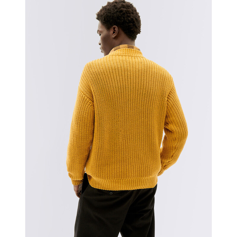 Thinking MU Mustard Julio Knitted Sweater MUSTARD