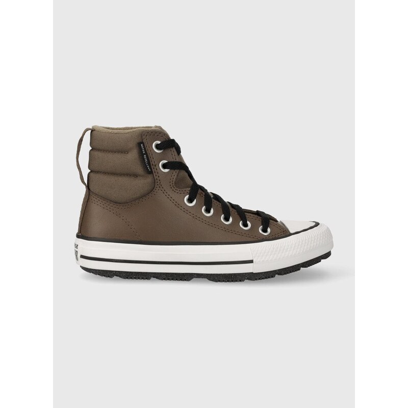 Dětské tenisky Converse hnědá barva