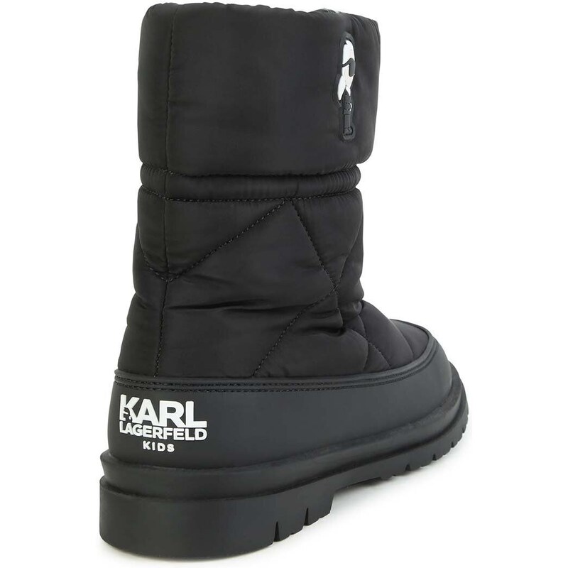 Dětské sněhule Karl Lagerfeld černá barva
