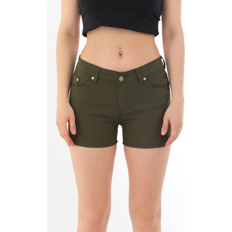 BİKELİFE Mini High Waist Lycra Stretchy Cotton Shorts & Bermuda