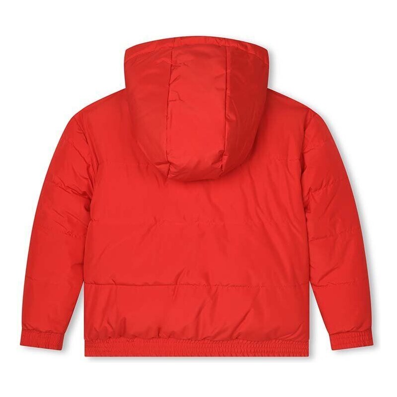 Dětská oboustranná bunda Karl Lagerfeld červená barva
