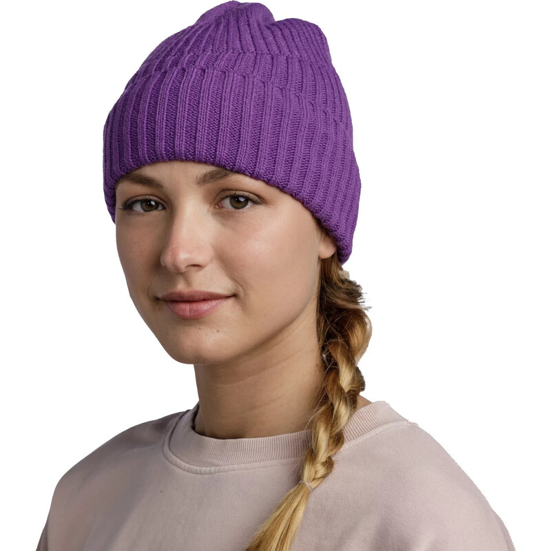 FIALOVÁ ČEPICE BUFF RENSO KNITTED FLEECE HAT BEANIE