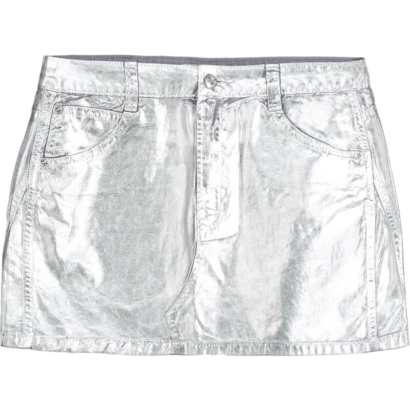 Bershka Sukně stříbrná