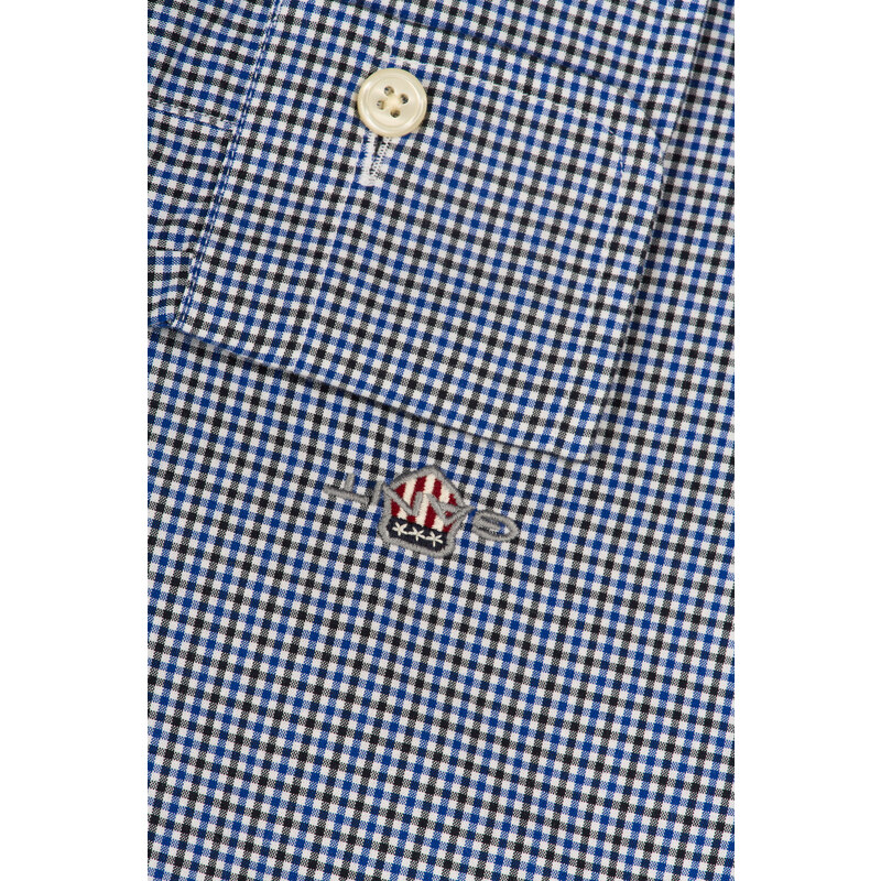 KOŠILE GANT SLIM POPLIN MICRO CHECK SHIRT modrá M