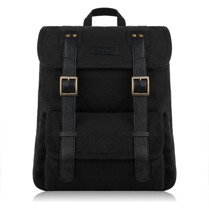 Velký pánský batoh na notebook Kabelky od Hraběnky; černá