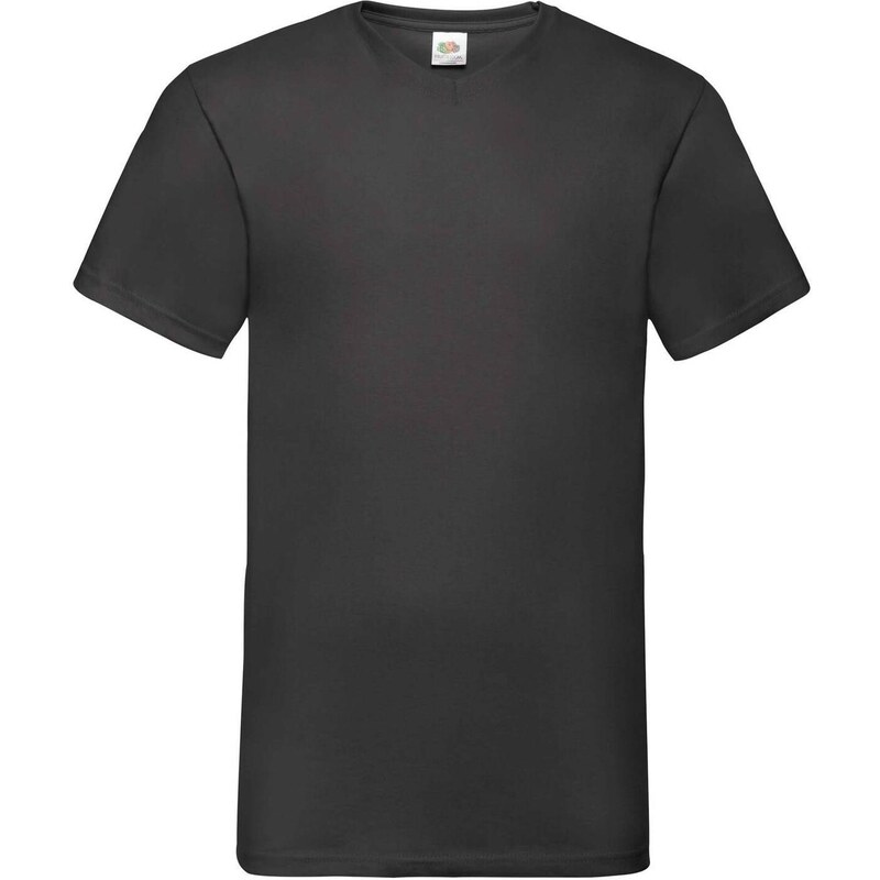 Czarna koszulka męska Valueweight V-Neck Fruit of the Loom