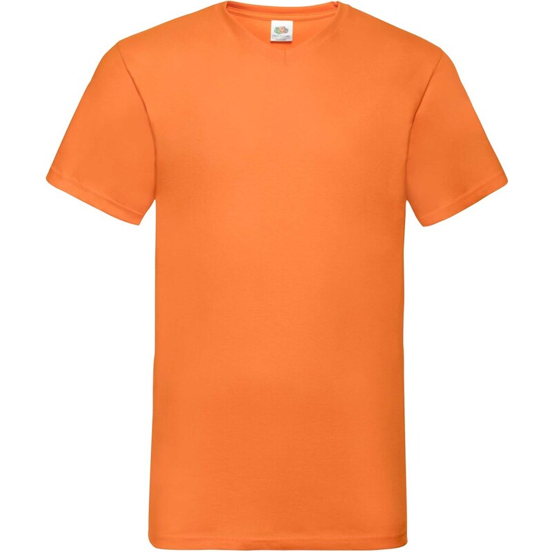 Pomarańczowa koszulka męska Valueweight V-Neck Fruit of the Loom