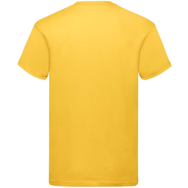 Original Fruit of the Loom Men's Yellow T-Shirt