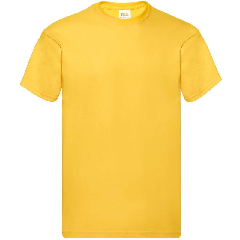 Original Fruit of the Loom Men's Yellow T-Shirt