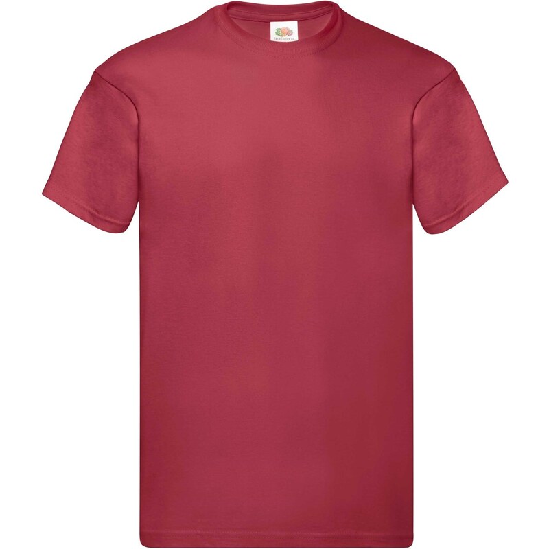 Original Fruit of the Loom Mens Red T-shirt
