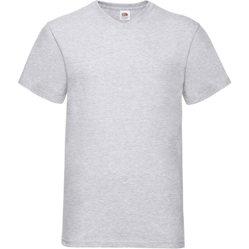 Pánské tričko Valueweight V-Neck Fruit of the Loom šedé