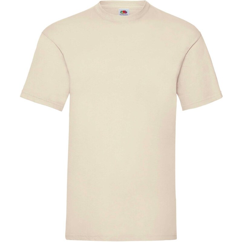 Beige Men's T-shirt Valueweight Fruit of the Loom