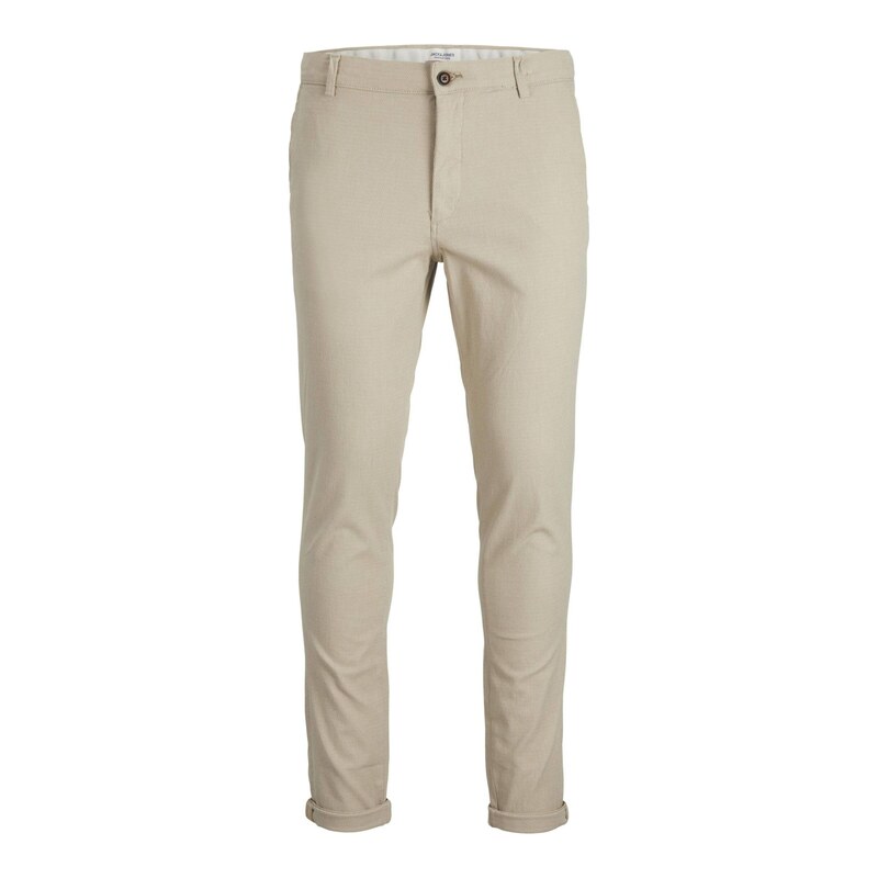 JACK & JONES Chino kalhoty JJMarco krémová / černá