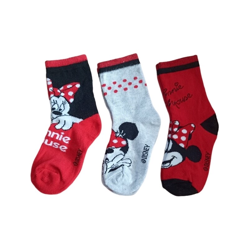 Minnie Mouse ponožky 3 pack