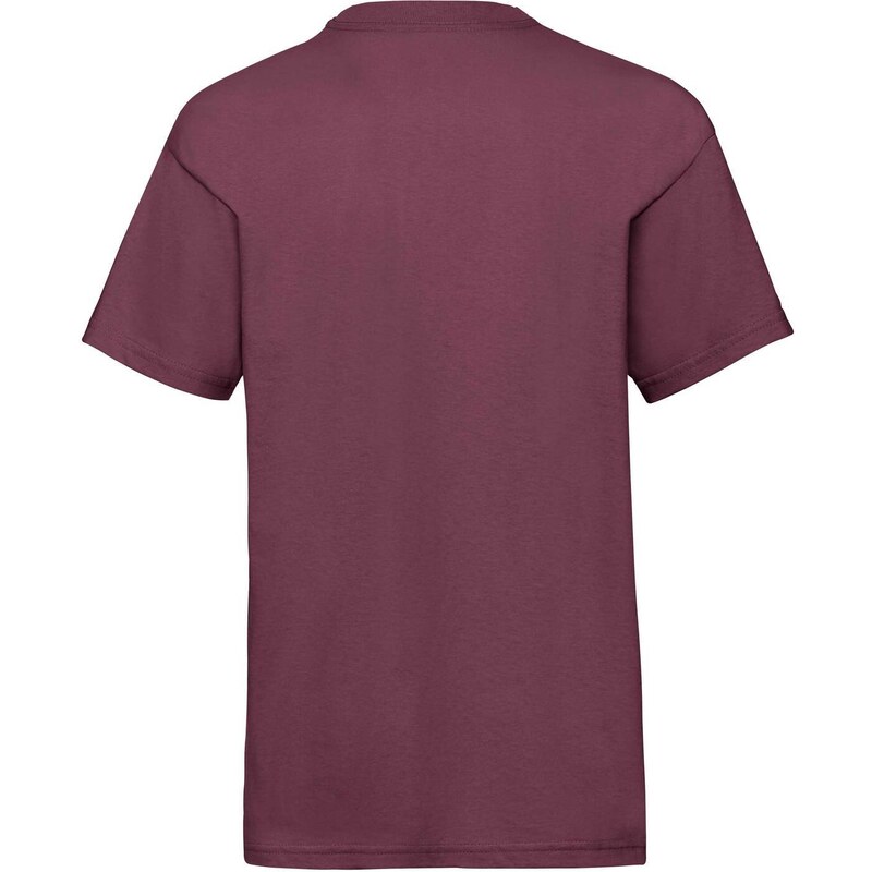 Burgundy Fruit of the Loom Cotton T-shirt