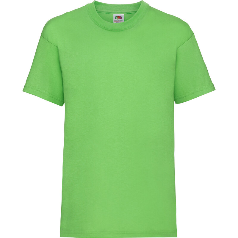 Green Fruit of the Loom Kids Cotton T-shirt