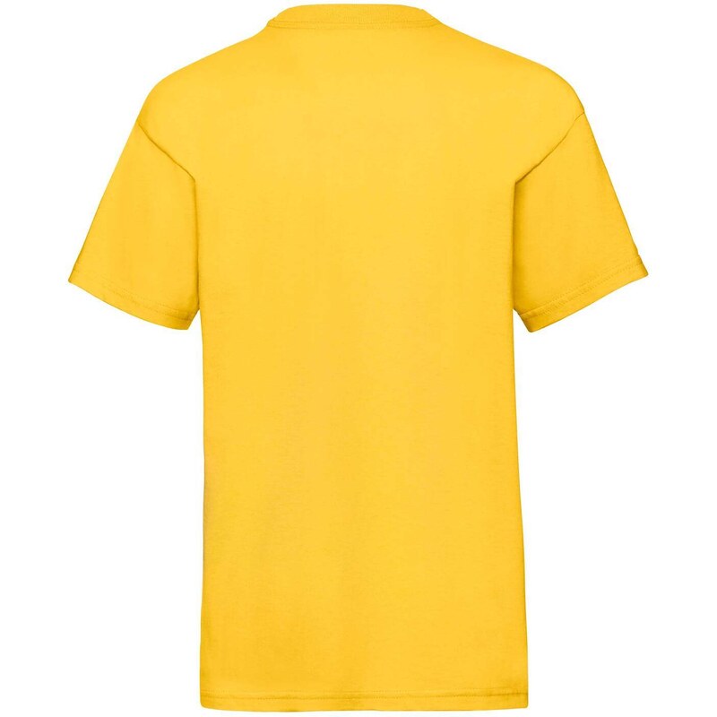 Yellow Cotton T-shirt Fruit of the Loom