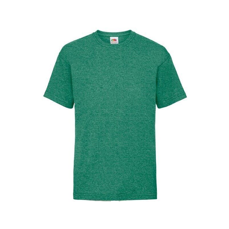 Green Fruit of the Loom Kids Cotton T-shirt