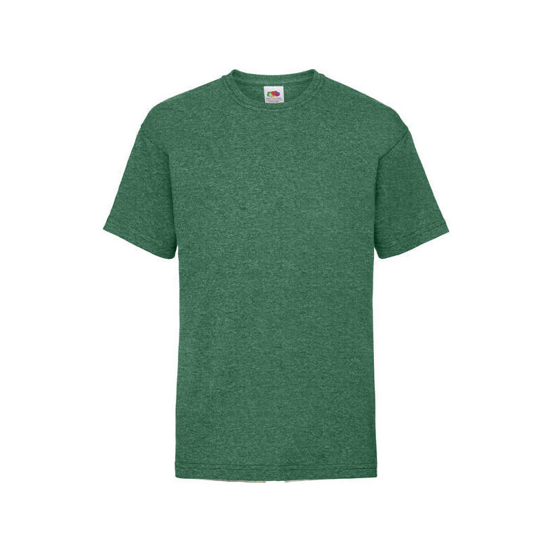 Green Fruit of the Loom Kids Cotton T-shirt