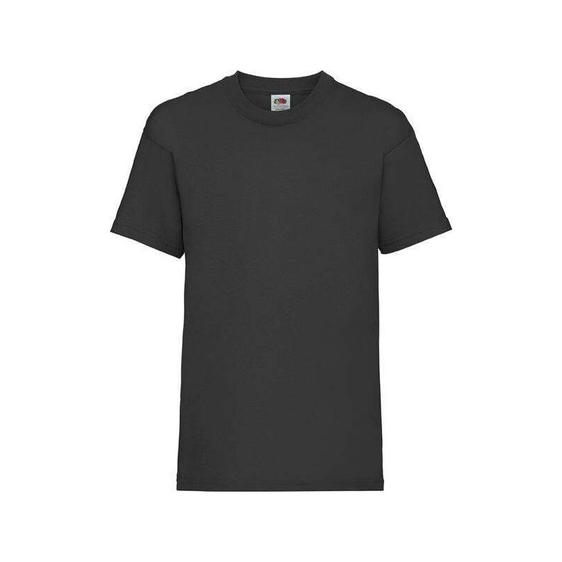 Black Fruit of the Loom Cotton T-shirt