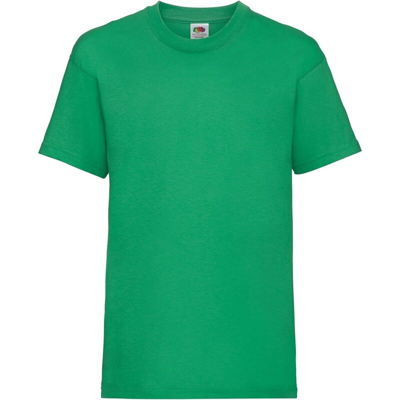 Green Fruit of the Loom Kids Cotton T-shirt