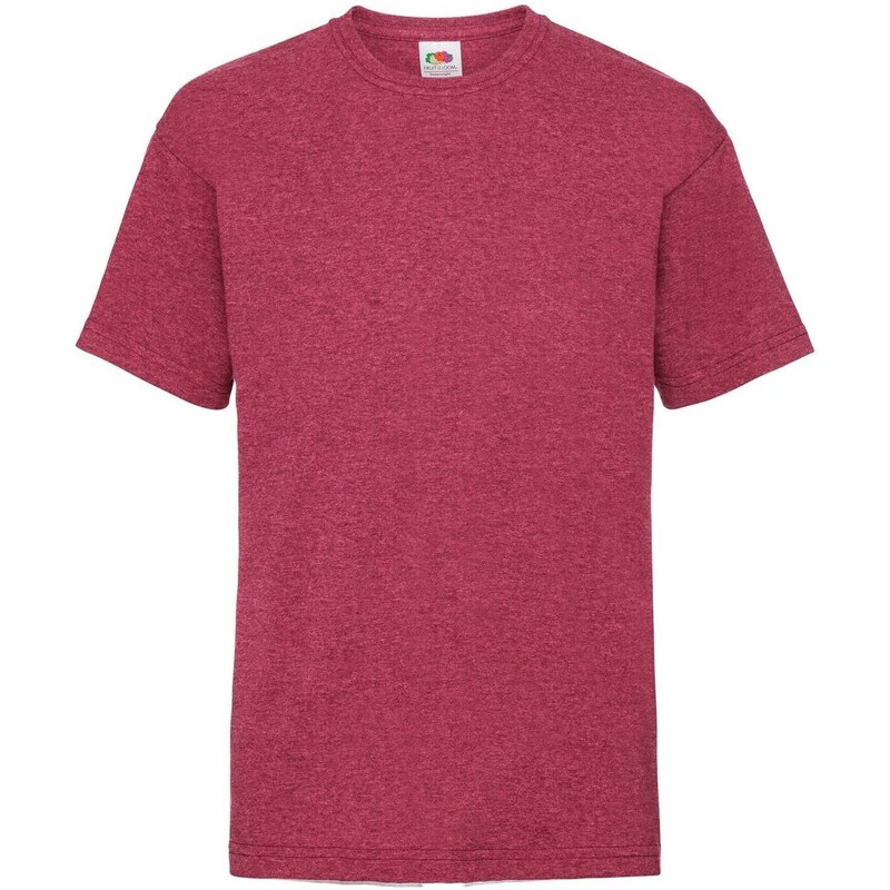 Red Fruit of the Loom Cotton T-shirt