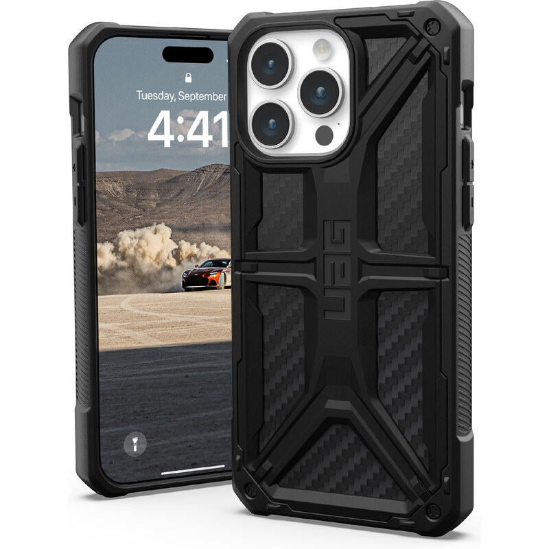 Urban Armor Gear Ochranný kryt na iPhone 15 Pro MAX - UAG, Monarch Carbon Fiber