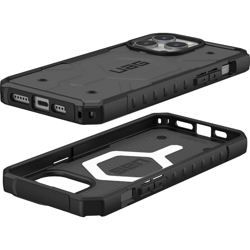 Urban Armor Gear Ochranný kryt na iPhone 15 Pro MAX - UAG, Pathfinder MagSafe Silver