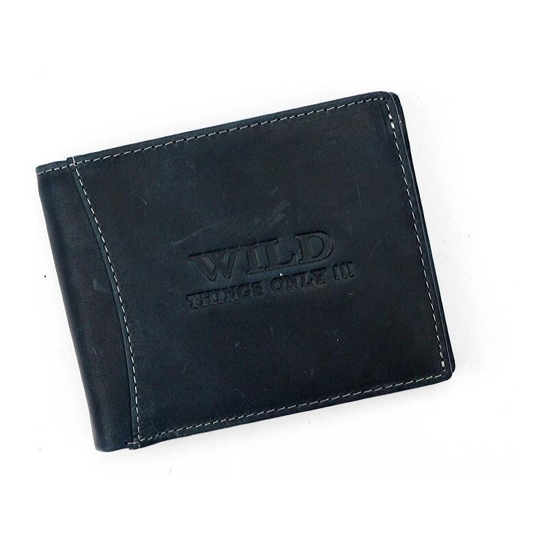 Pánská kožená peněženka Wild Things Only 5501 černá 106619305