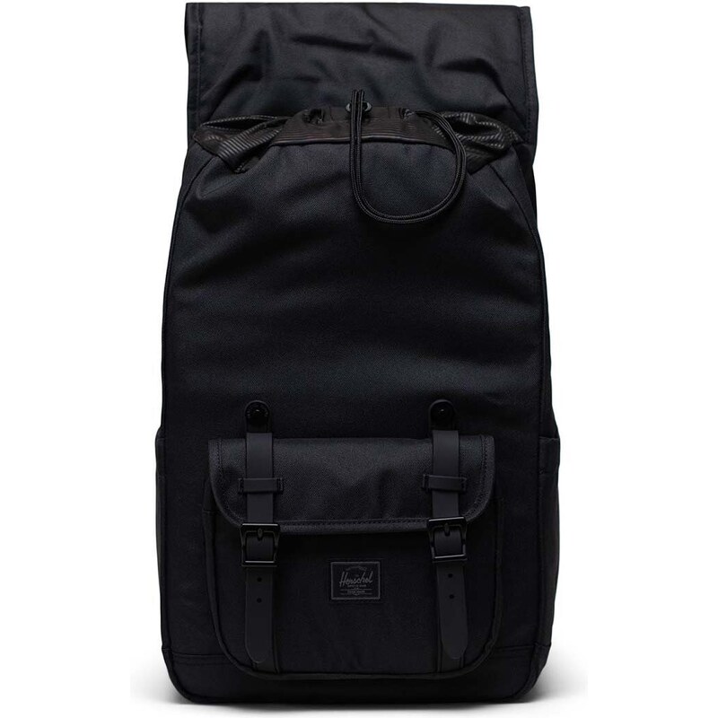 Batoh Herschel 11391-05881-O Little America Mid Backpack černá barva, velký, hladký