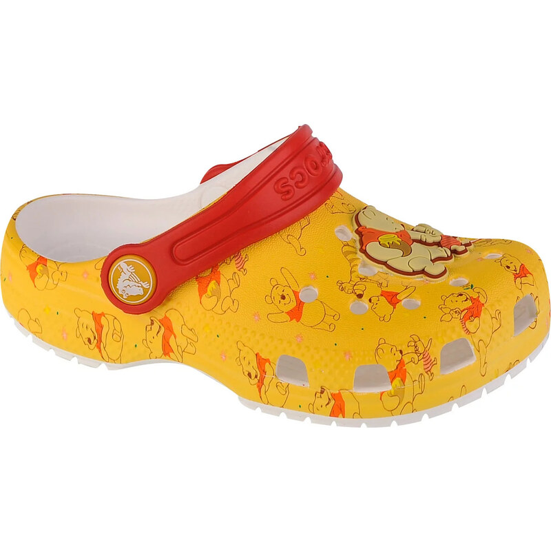 ŽLUTÉ DĚTSKÉ NAZOUVÁKY CROCS CLASSIC DISNEY WINNIE THE POOH T CLOG Žlutá