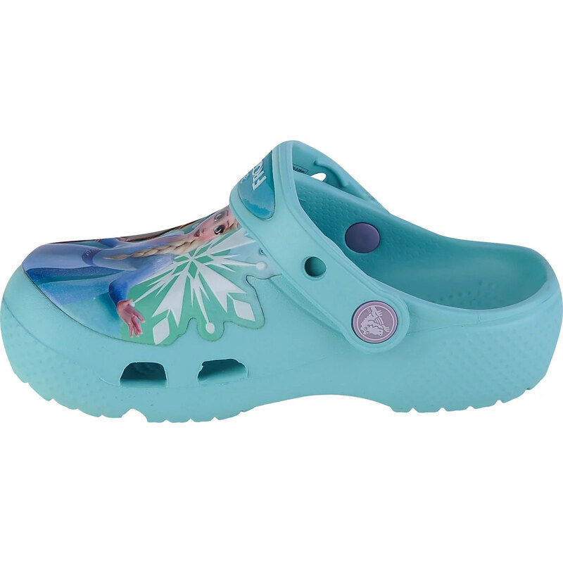 SVĚTLE MODRÉ DÍVČÍ NAZOUVÁKY CROCS FL DISNEY FROZEN II T CLOG Světle modrá