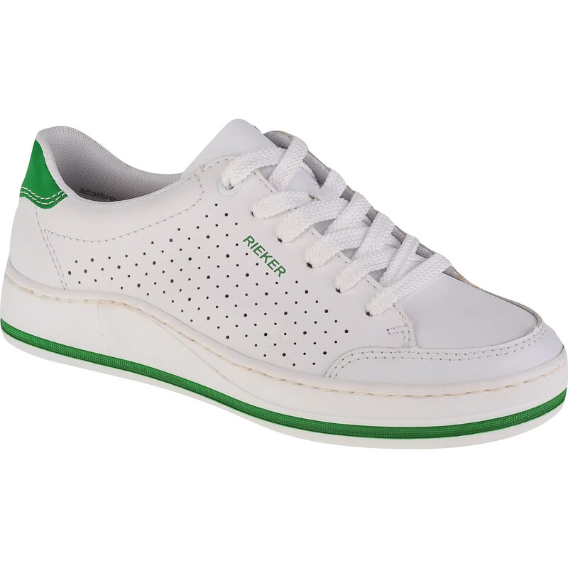 Bílo-zelené dámské tenisky Rieker Sneakers M5907-80