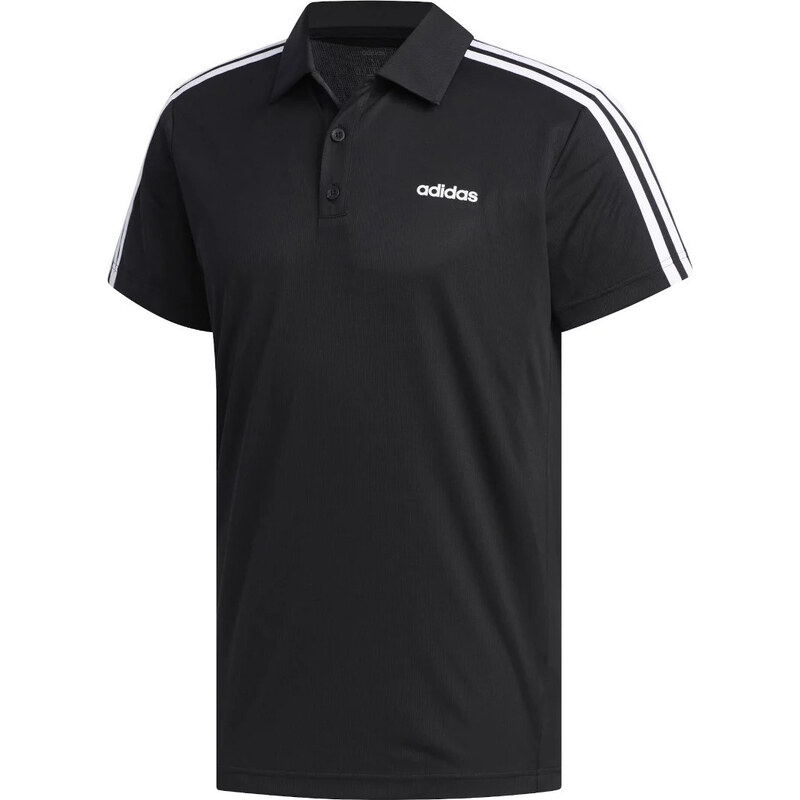 Černá pánská polokošile adidas Designed 2 Move 3-Stripes Polo