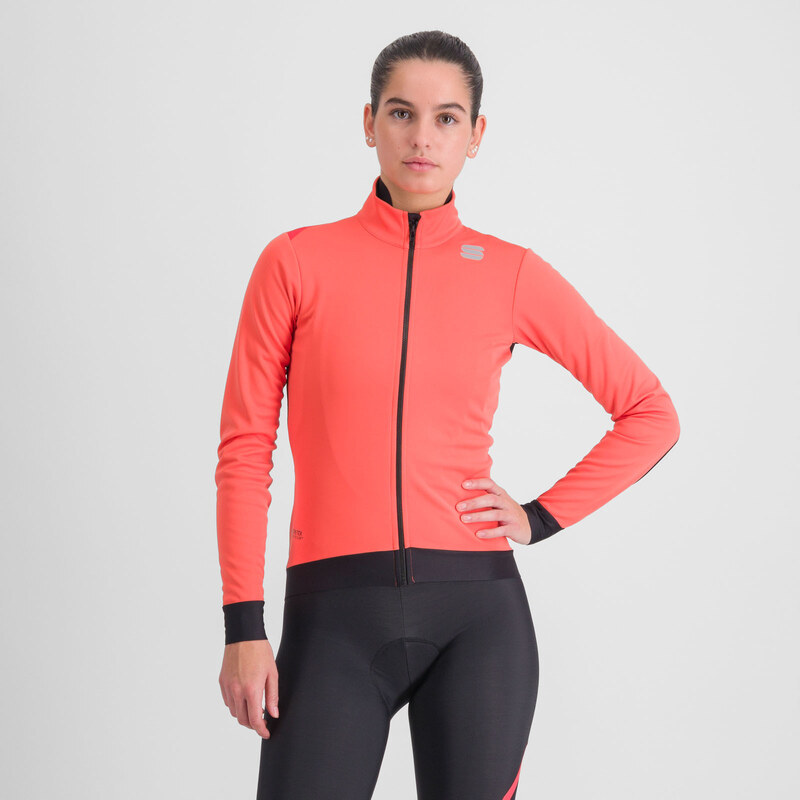 Sportful FIANDRE MEDIUM cyklistická bunda, dámská, červený grepfruit 112726747