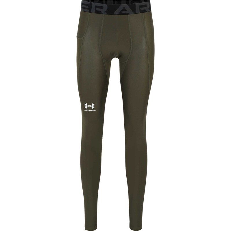 UNDER ARMOUR Sportovní kalhoty olivová / černá / bílá