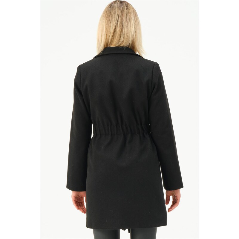 Z6778 DEWBERRY WOMEN'S COAT-BLACK