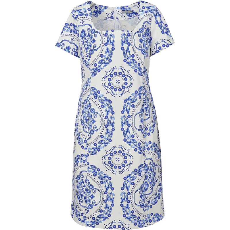 PERSO Womans Womens summer dress with short sleeves made of cotton 114746300