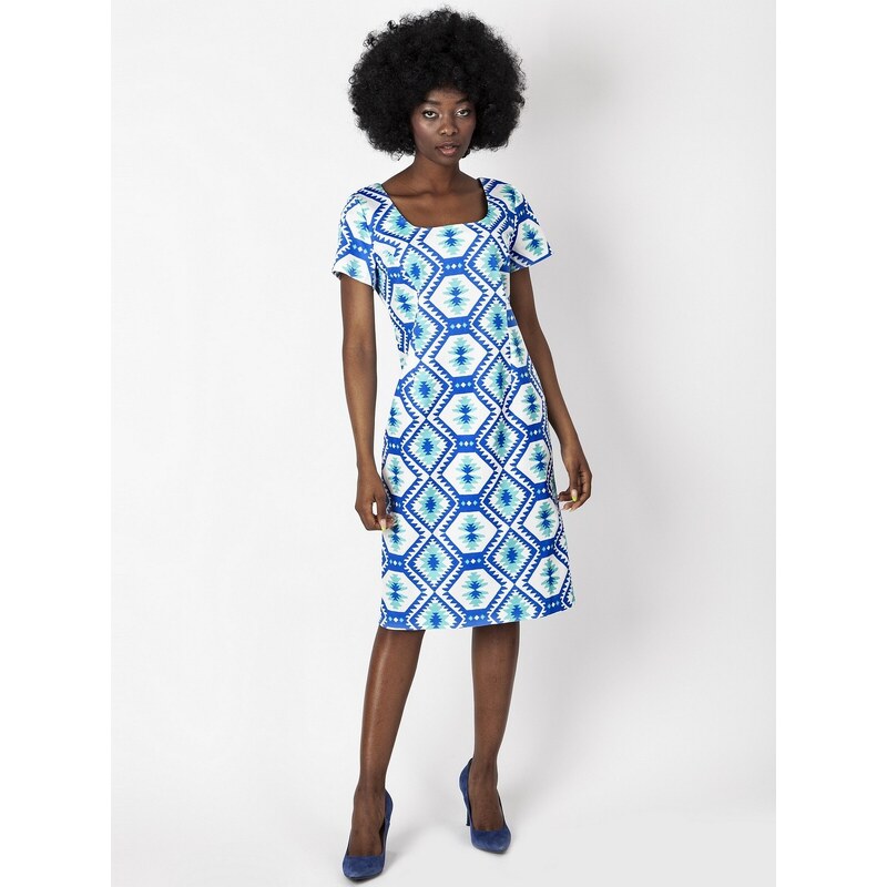 PERSO Womans Womens pencil shape dress with short sleeves 111102894